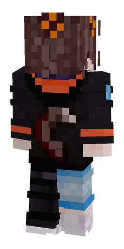 Black skin: body, back render