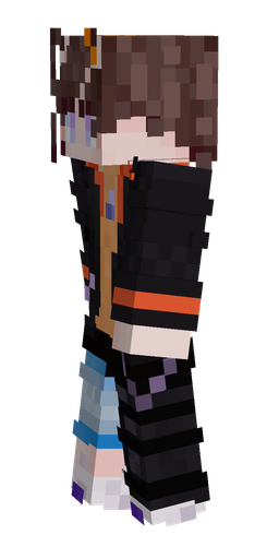 Black skin: body, left side render