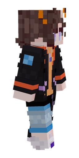 Black skin: body, right side render