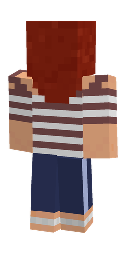 Blue skin: body, back render