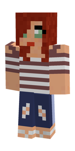 Blue skin: body, front render