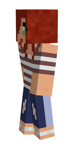 Blue skin: body, left side render