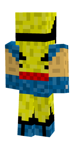 Black skin: body, back render