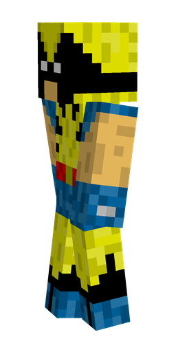 Black skin: body, left side render