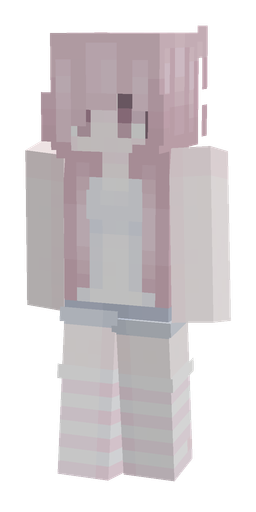Pink skin: body, front render