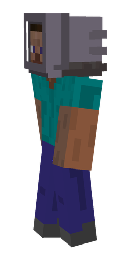 Blue skin: body, left side render