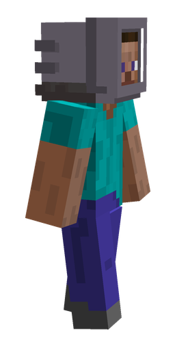 Blue skin: body, right side render