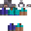 Blue skin: raw texture render