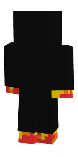 Black skin: body, back render
