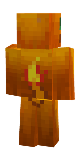 Brown skin: body, back render