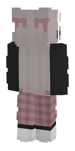 Black skin: body, back render