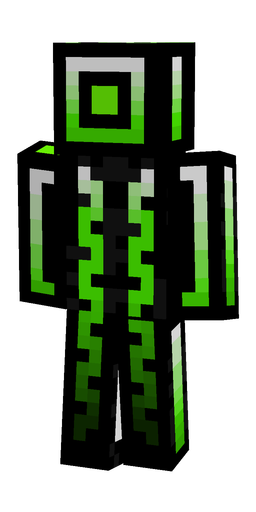Black skin: body, back render