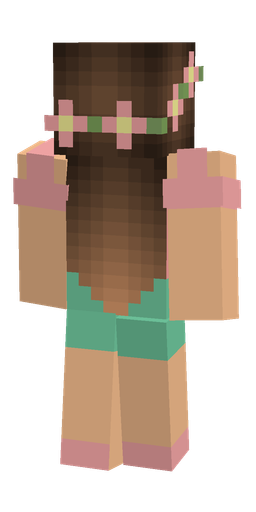 Brown skin: body, back render