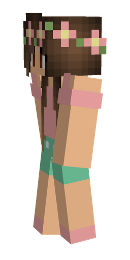 Brown skin: body, left side render