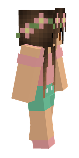 Brown skin: body, right side render