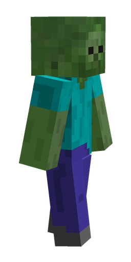 Blue skin: body, right side render