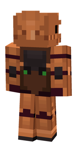 Black skin: body, back render