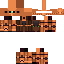 Black skin: raw texture render