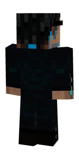 Black skin: body, back render