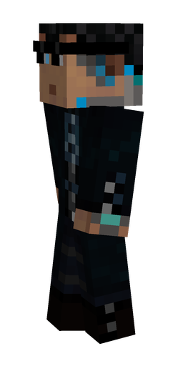 Black skin: body, left side render