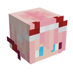 Pink skin: head render