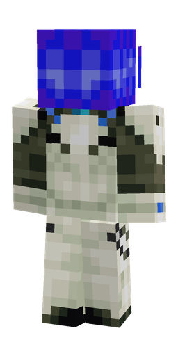 Blue skin: body, back render