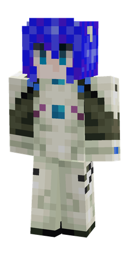 Blue skin: body, front render