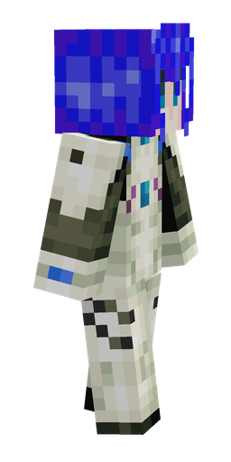 Blue skin: body, right side render