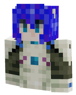 Blue skin: bust render