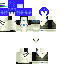 Blue skin: raw texture render