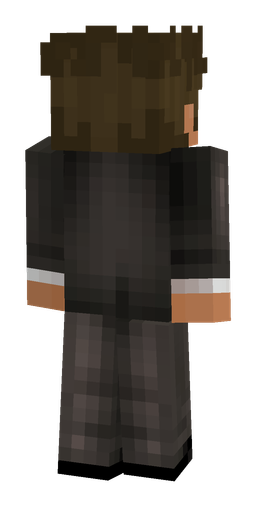 Black skin: body, back render