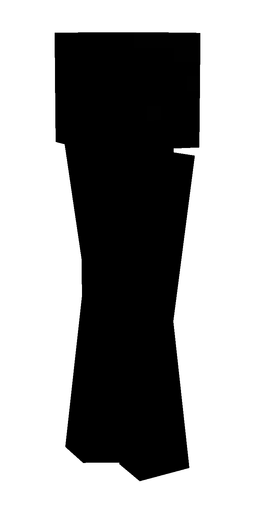 Black skin: body, left side render