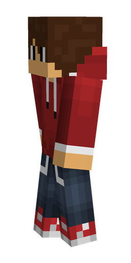 Blue skin: body, left side render