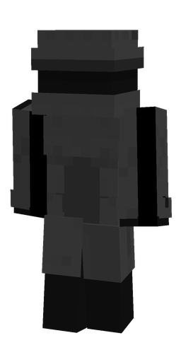 Black skin: body, back render