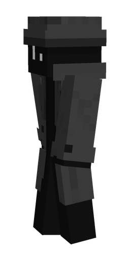Black skin: body, left side render