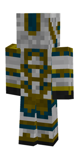Blue skin: body, back render