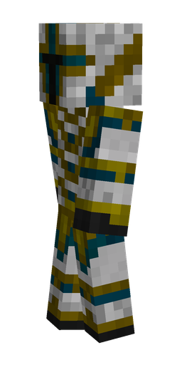 Blue skin: body, left side render