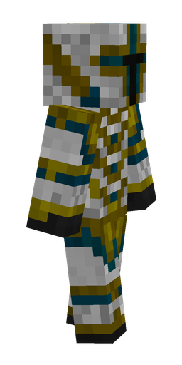 Blue skin: body, right side render