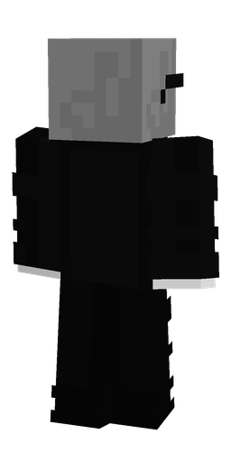 Black skin: body, back render