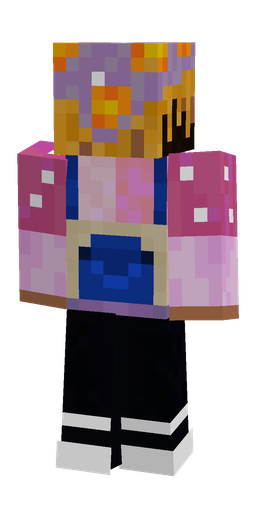 Black skin: body, back render