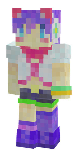 Blue skin: body, front render