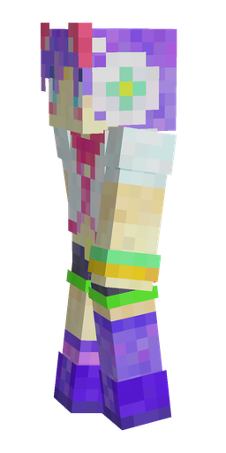 Blue skin: body, left side render