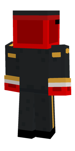 Black skin: body, back render