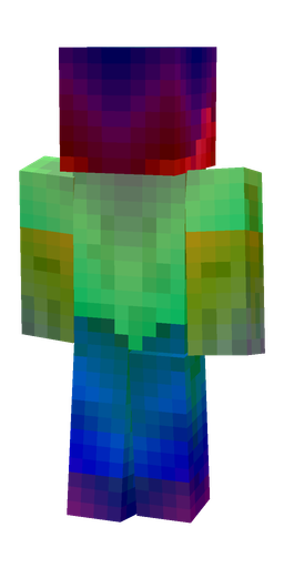 Blue skin: body, back render