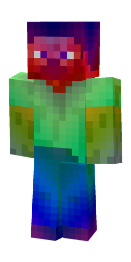 Blue skin: body, front render