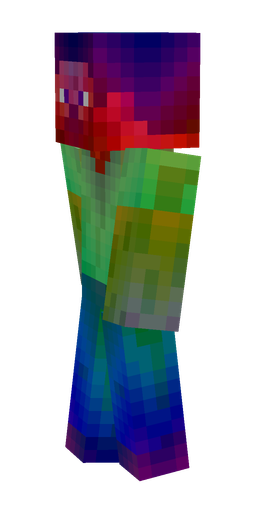 Blue skin: body, left side render