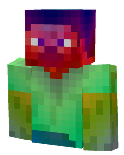 Blue skin: bust render