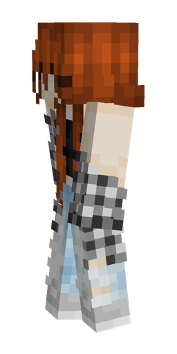 Brown skin: body, left side render