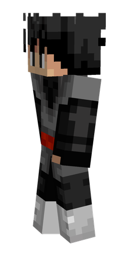 Black skin: body, left side render