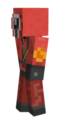 Black skin: body, left side render